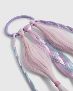 Purple Mermaid Fake Hair Pony