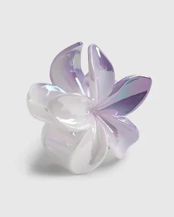Purple Ombre Floral Hair Claw