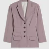 Purple RI Studio Cinch Waist Blazer