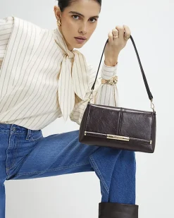 Red Bar Front Clutch Bag