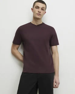 Red Essential Slim Fit V Neck T-Shirt