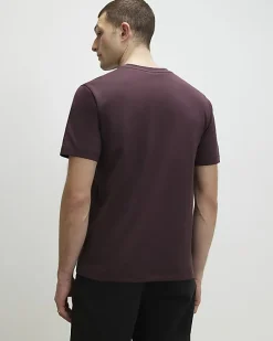 Red Essential Slim Fit V Neck T-Shirt
