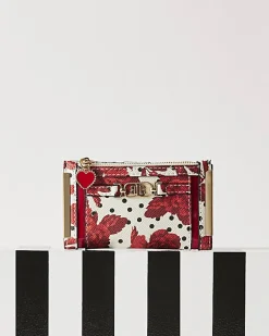 Red Floral Polka Dot Mini Purse