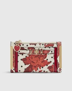 Red Floral Polka Dot Mini Purse