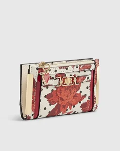 Red Floral Polka Dot Mini Purse