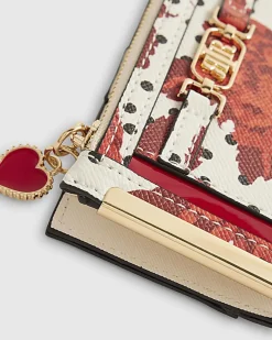 Red Floral Polka Dot Mini Purse