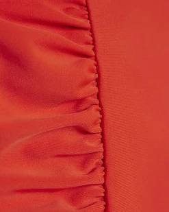 Red Flower Detail Swimsuit