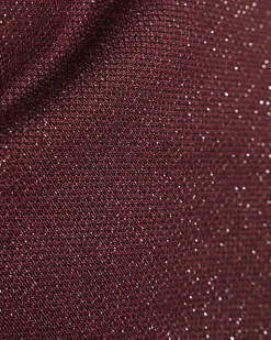 Red Glitter Drape Top