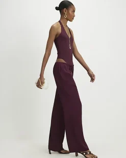 Red Halter Neck Bodysuit