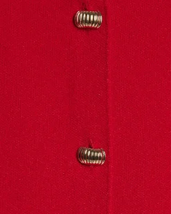 Red Knitted Waistcoat