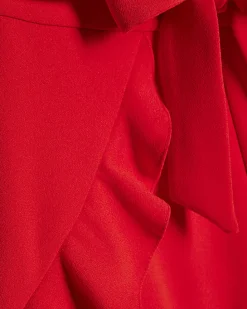 Red Layered Frill Shorts