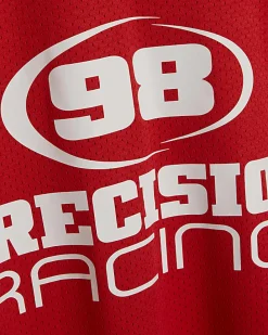 Red Oversized Fit 98 Long Sleeve T-Shirt