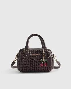 Red Scrunch Mini Bowler Bag