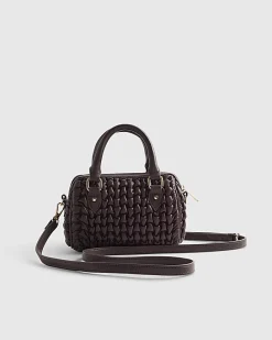 Red Scrunch Mini Bowler Bag