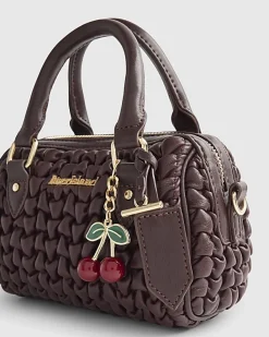Red Scrunch Mini Bowler Bag