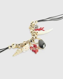 Red Shoreline Charm Necklace