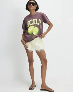 Red Sicily Boyfriend T-Shirt