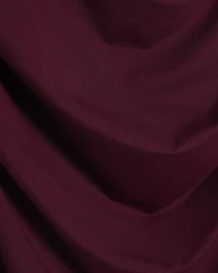 Red Sleeveless Ruched Midi Dress