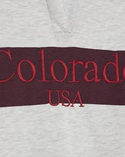 Red Stripe Colorado Rugby Sweatshirt
