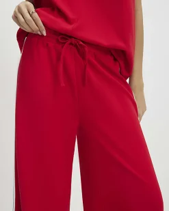 Red Tape Side Drawstring Wide Leg Joggers
