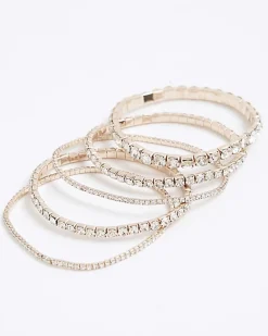 Rose Gold Cupchain Pack Of 5 Bracelets