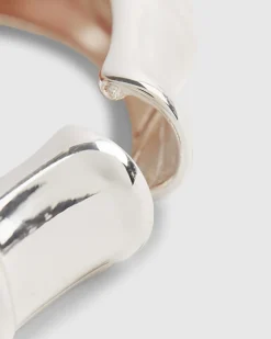 Silver Bamboo Bangle