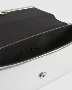 Silver Bar Front Clutch Bag