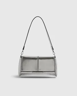 Silver Bar Front Clutch Bag