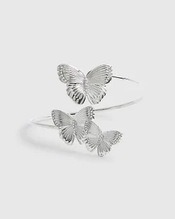 Silver Butterfly Arm Cuff