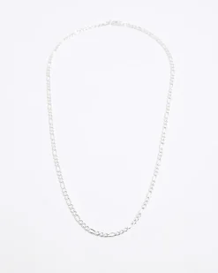 Silver colour chain necklace