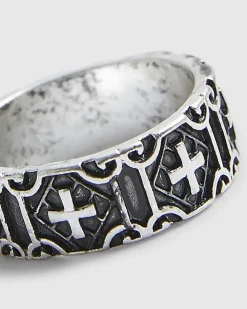 Silver Cross Ring
