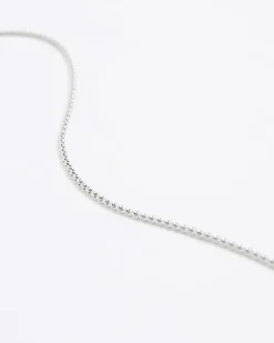 Silver Japanese Bar Pendant Necklace