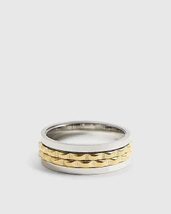 Silver Metal Spinner Ring