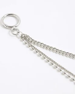 Silver Rhodium Multi Row Trousers Chain