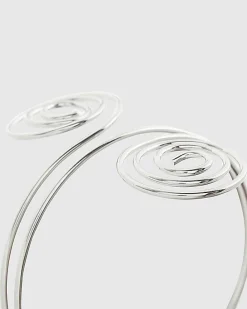 Silver Swirl Armcuff