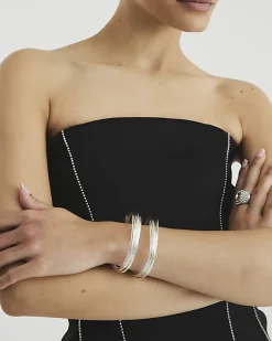 Silver Wire Cuff Bracelet