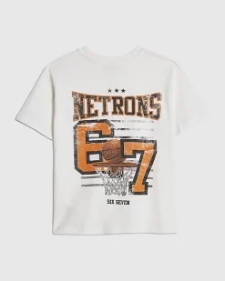 White 67 Basketball T-Shirt