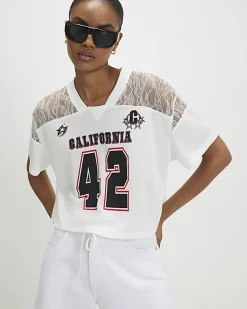 White California Lace Number T-Shirt