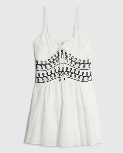 White Cornelli Mini Beach Dress