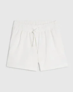 White Elasticated Shorts