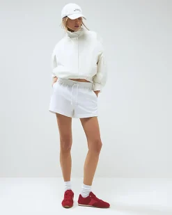 White Elasticated Shorts
