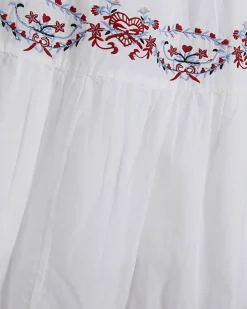 White Embroidered Maxi Dress