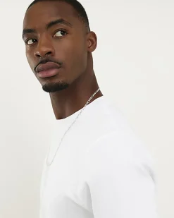 White Essential Slim Fit Long Sleeve T-Shirt