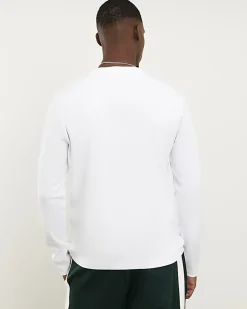 White Essential Slim Fit Long Sleeve T-Shirt