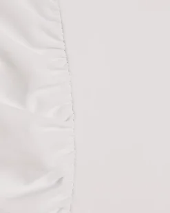 White Flower Trim Swimsuit