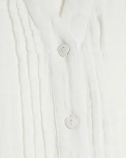 White Frill Collar Short Sleeve Blouse
