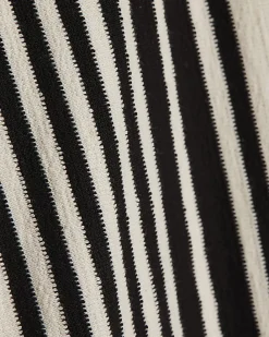 White Jersey Stripe Culottes