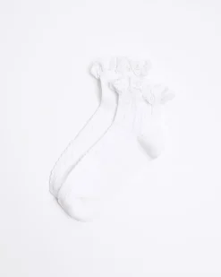 White Lace Frill Socks