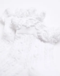 White Lace Frill Socks