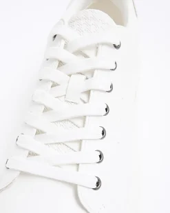 White Lace Up Trainers